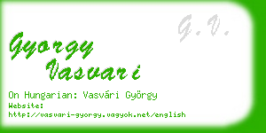 gyorgy vasvari business card